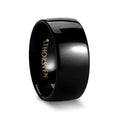 CORVUS Domed Black Tungsten Wedding Band - 10mm