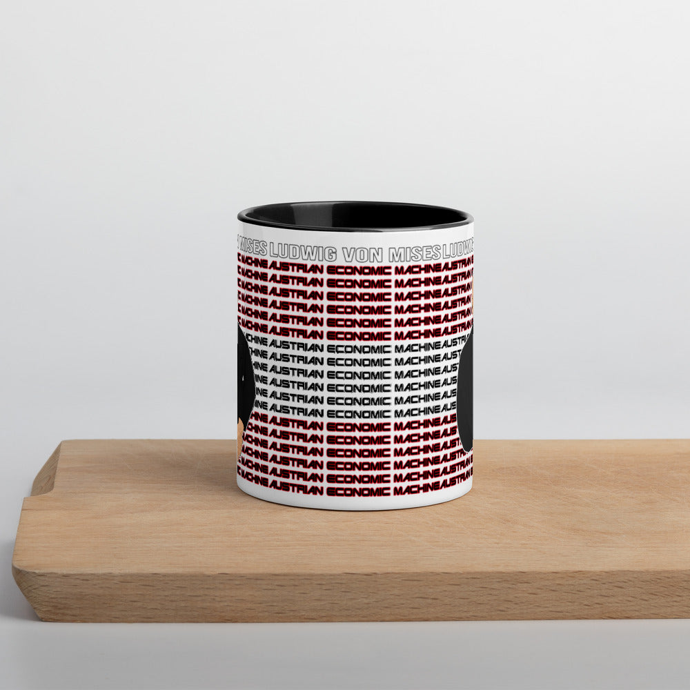 Ludwig von Mises - Austrian Economics Machine Mug with Color Inside