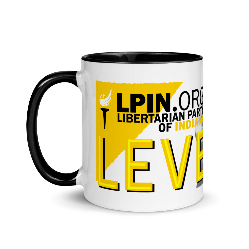 Level Up for Liberty LP Indiana Mug with Color Inside