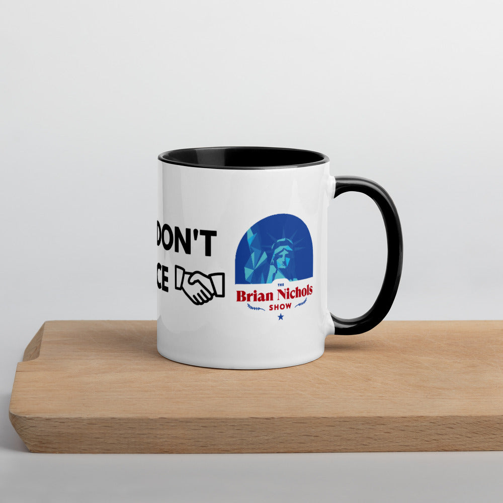 Good Ideas Don't Require Force Mug with Color Inside