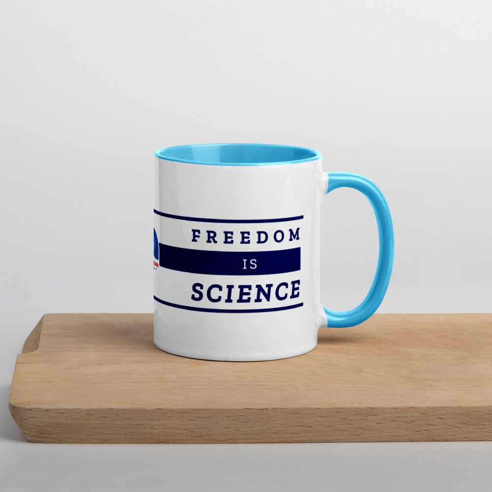 Freedom is Nature, Freedom is Science Mug with Color Inside