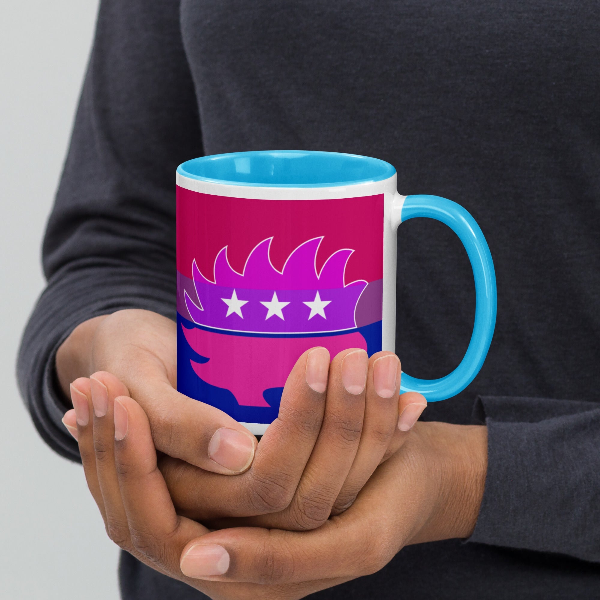 Libertarian Porcupine - LGBTQ - Mug with Color Inside