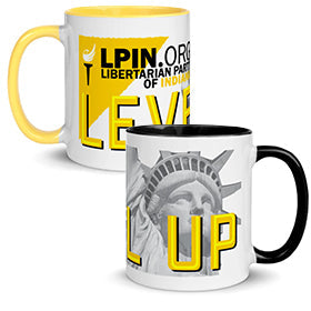 Level Up for Liberty LP Indiana Mug with Color Inside