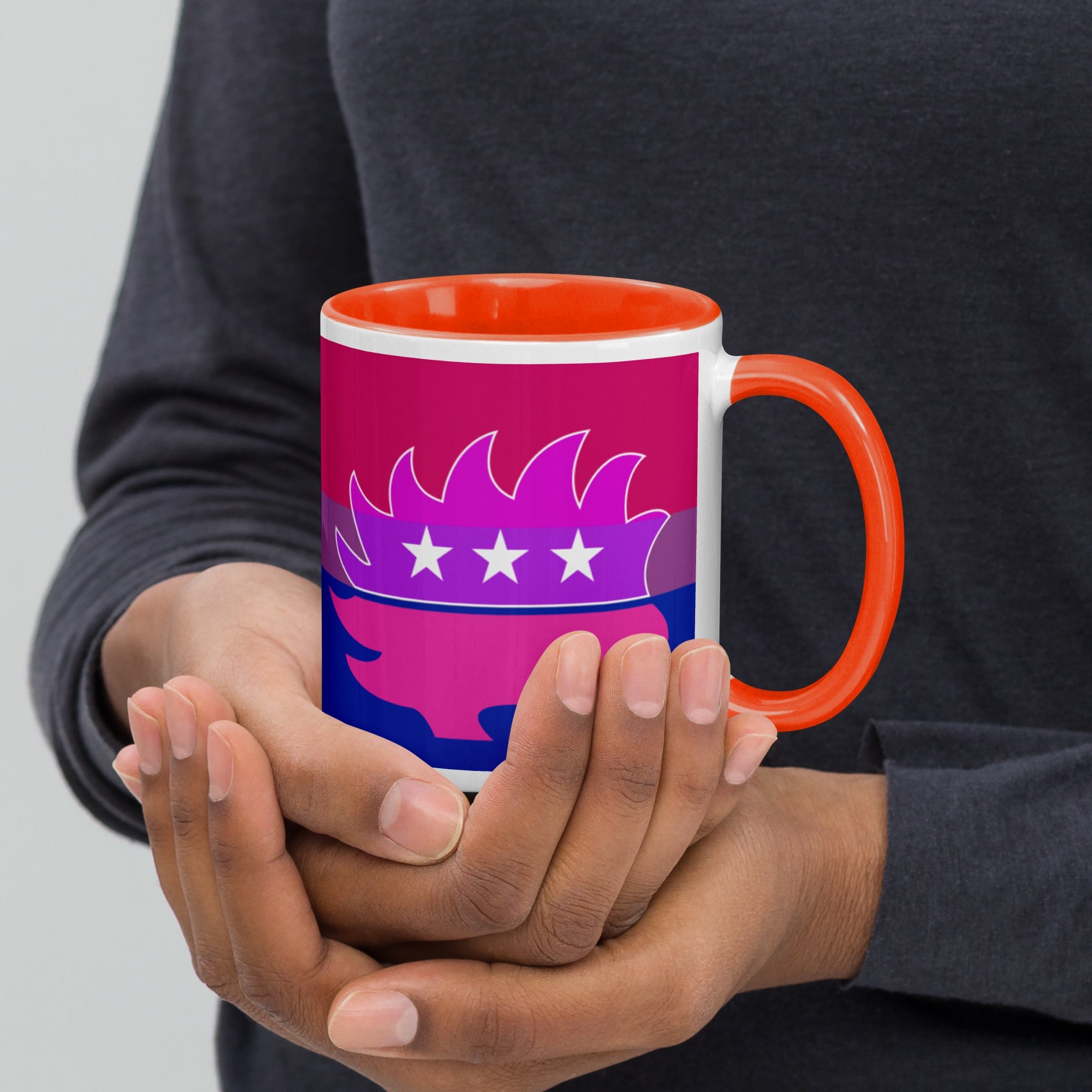 Libertarian Porcupine - LGBTQ - Mug with Color Inside