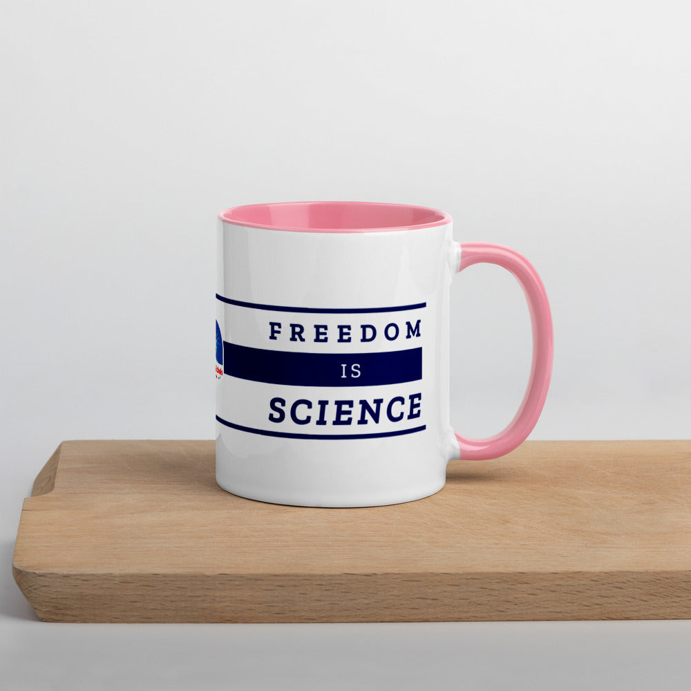Freedom is Nature, Freedom is Science Mug with Color Inside