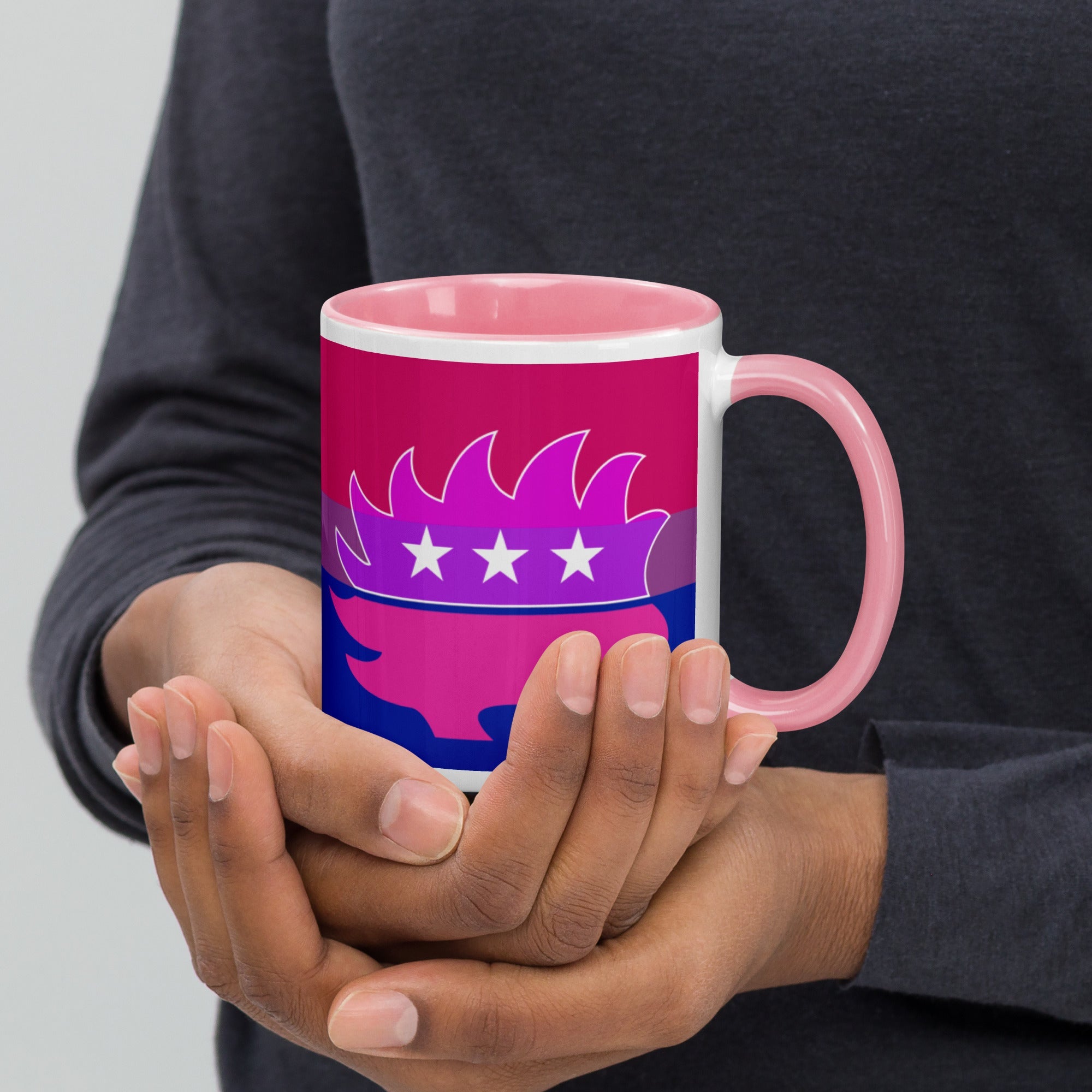Libertarian Porcupine - LGBTQ - Mug with Color Inside