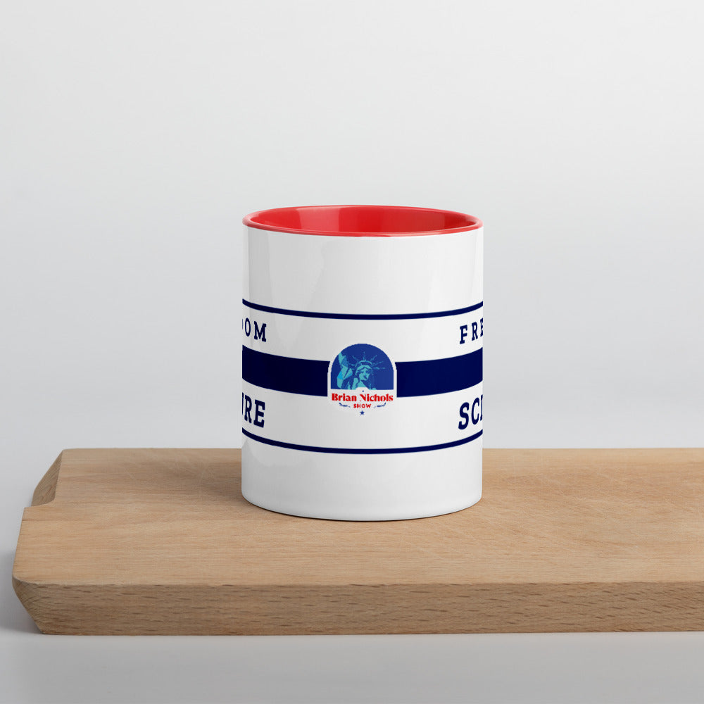 Freedom is Nature, Freedom is Science Mug with Color Inside
