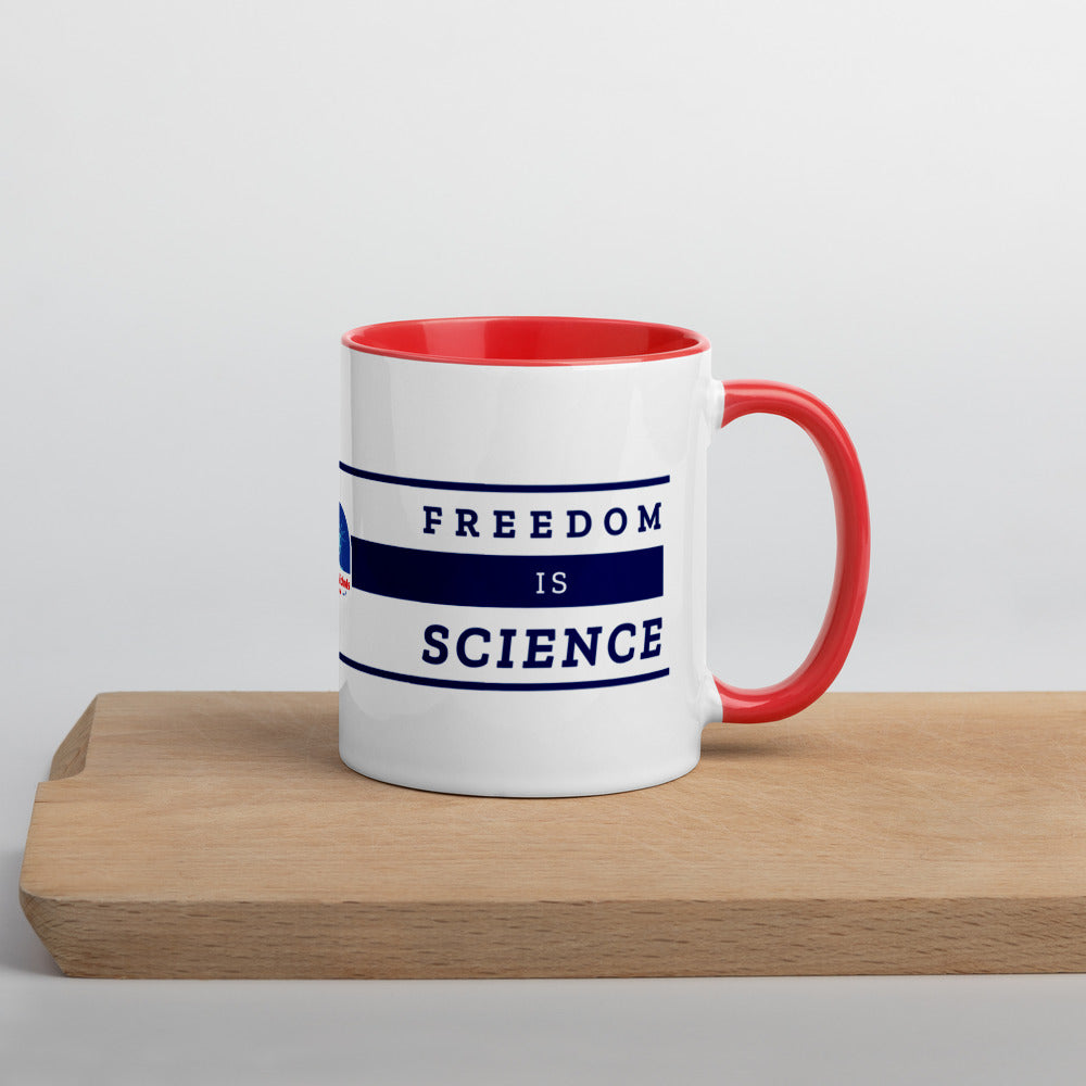 Freedom is Nature, Freedom is Science Mug with Color Inside