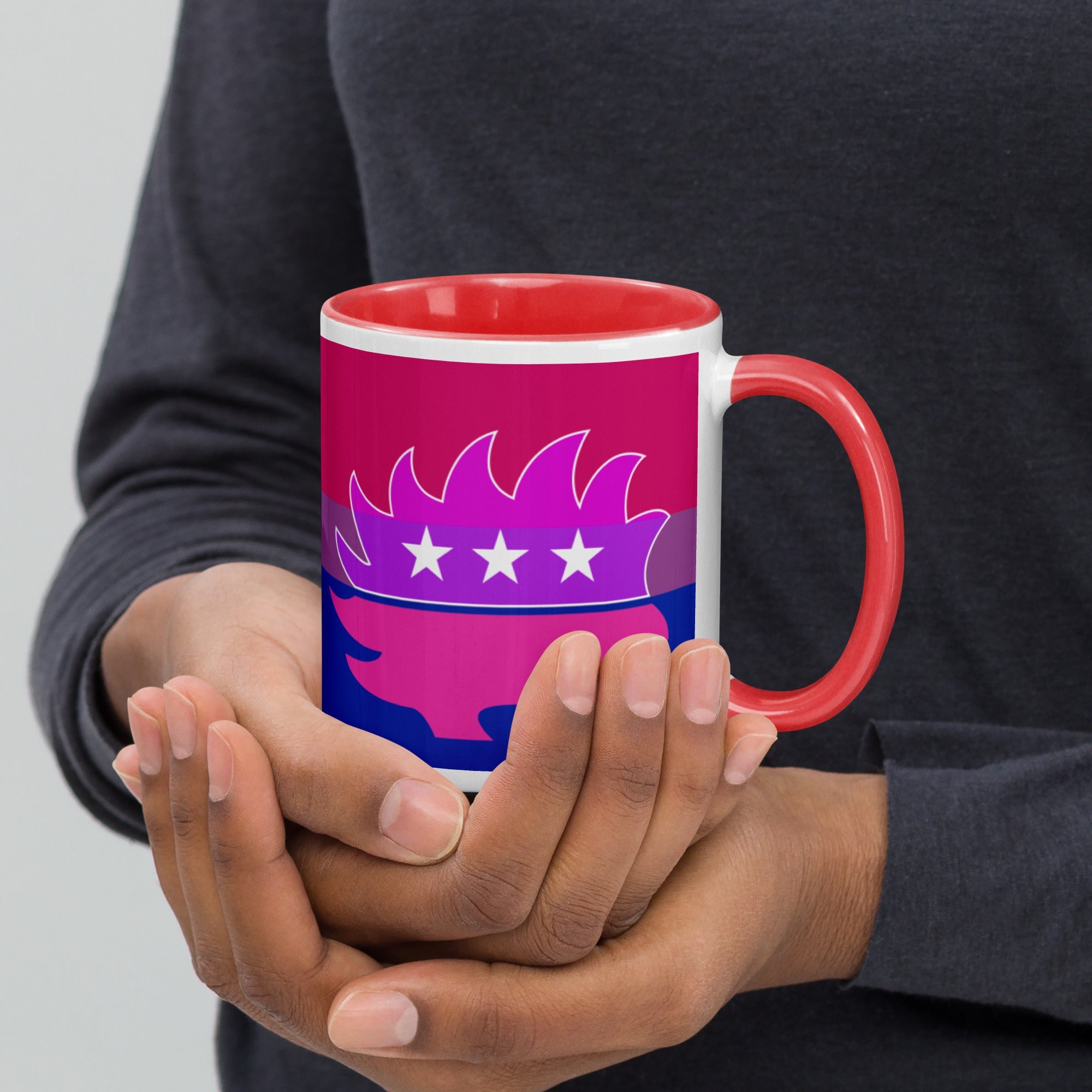 Libertarian Porcupine - LGBTQ - Mug with Color Inside