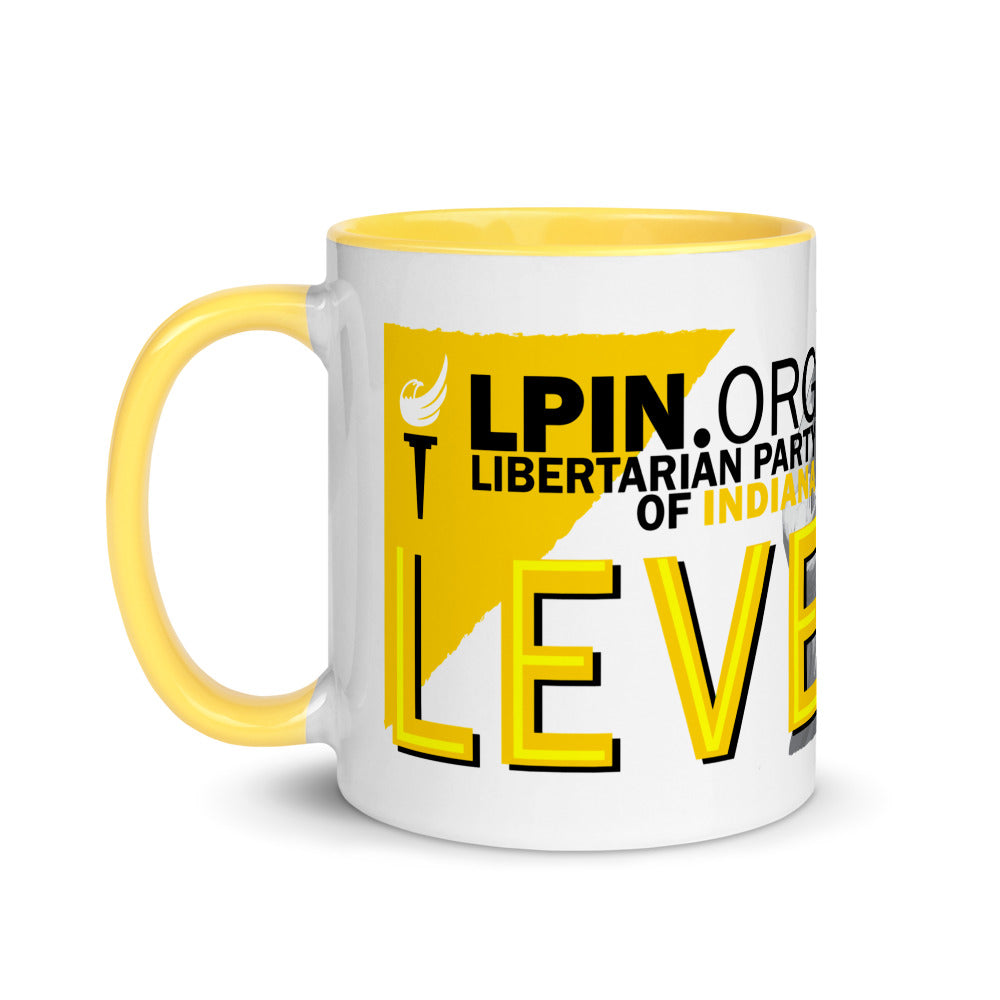 Level Up for Liberty LP Indiana Mug with Color Inside