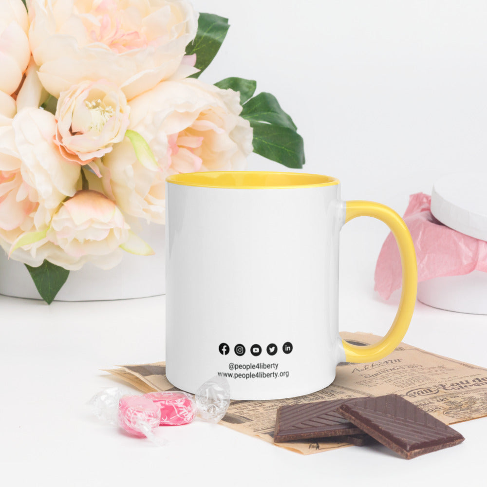 Bitcoin Statue of Liberty Mug with Color Inside
