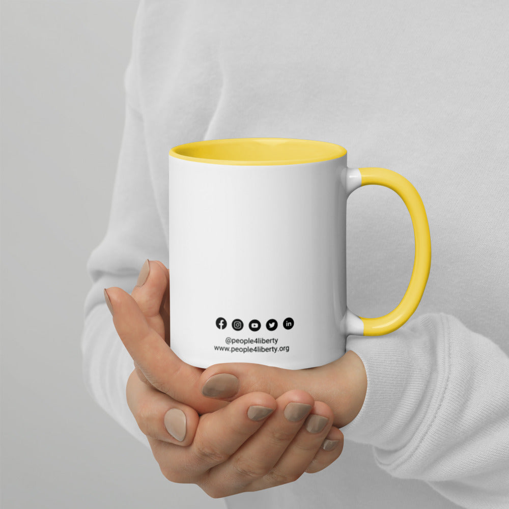 Bitcoin Statue of Liberty Mug with Color Inside