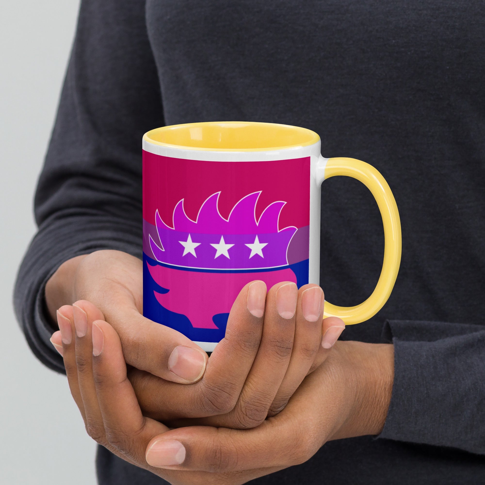 Libertarian Porcupine - LGBTQ - Mug with Color Inside