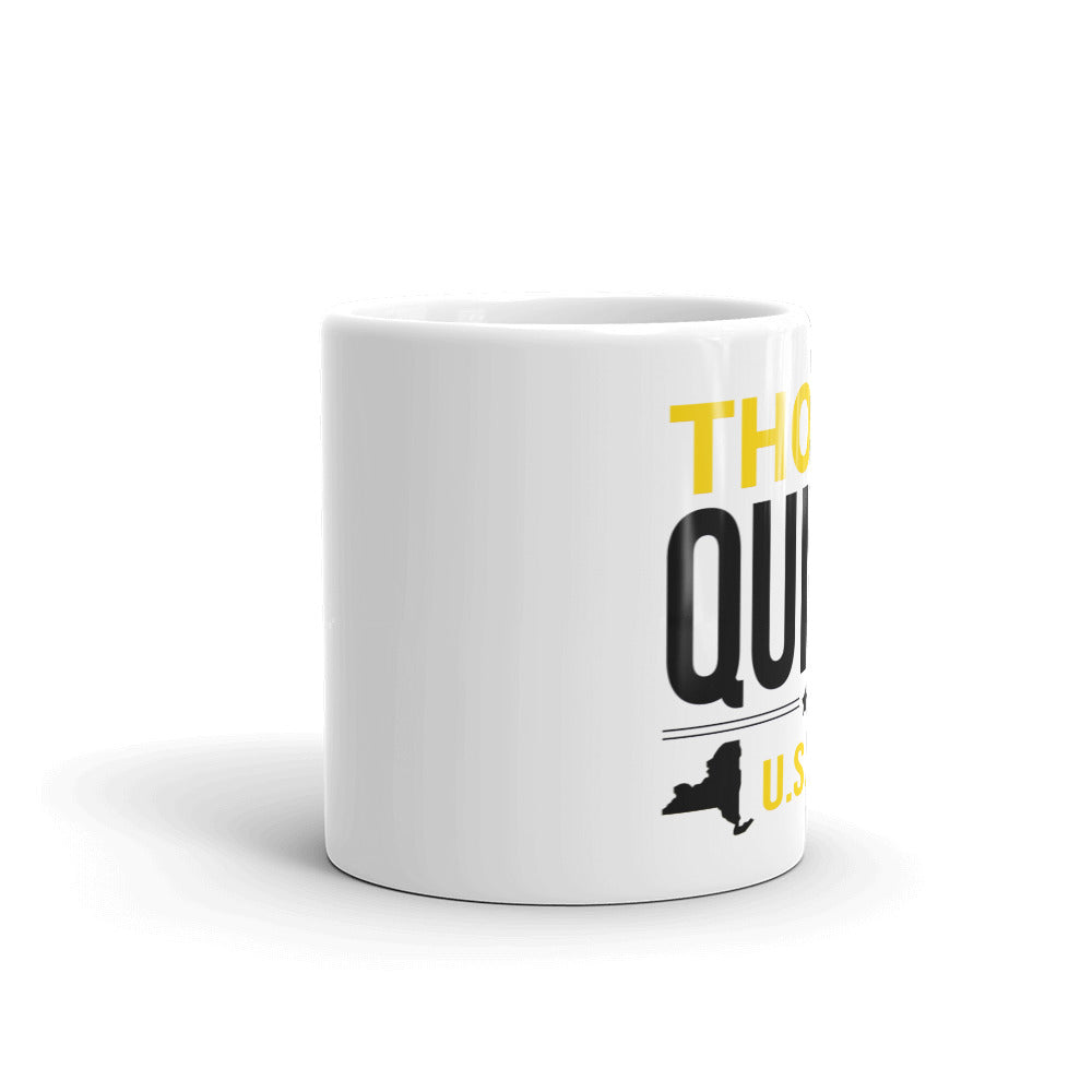 Quiter for US Senate White glossy mug