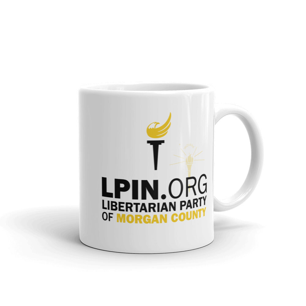 LP Indiana Morgan County White glossy mug