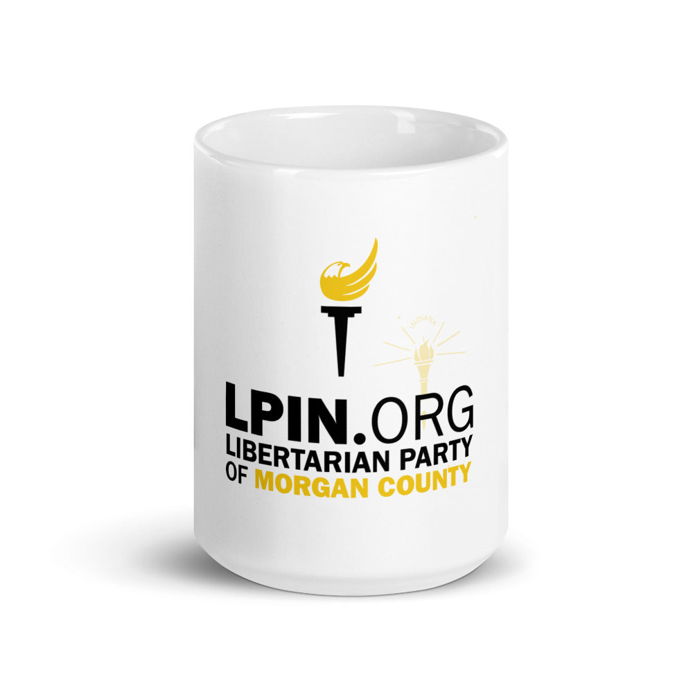 LP Indiana Morgan County White glossy mug