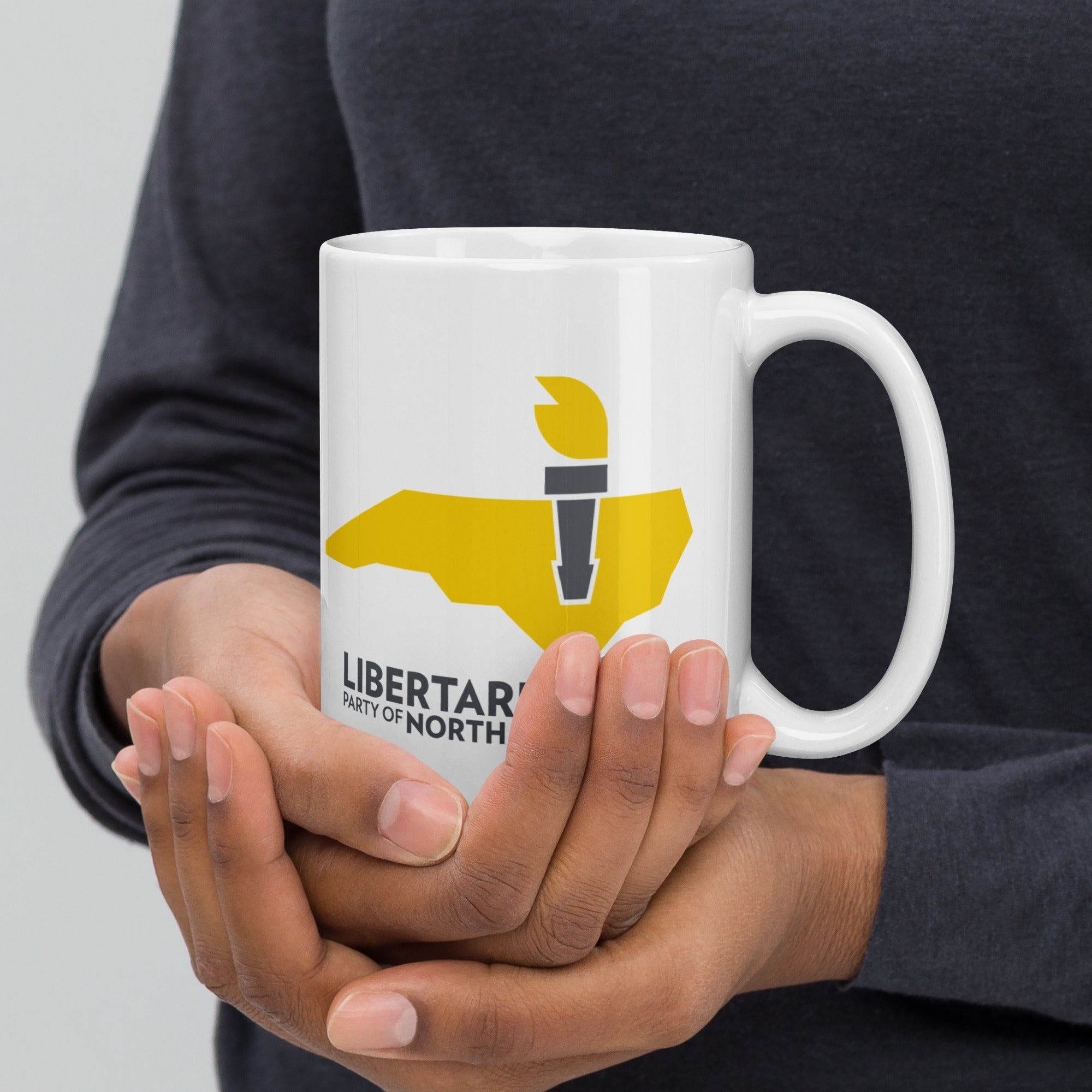 LPNC White glossy mug