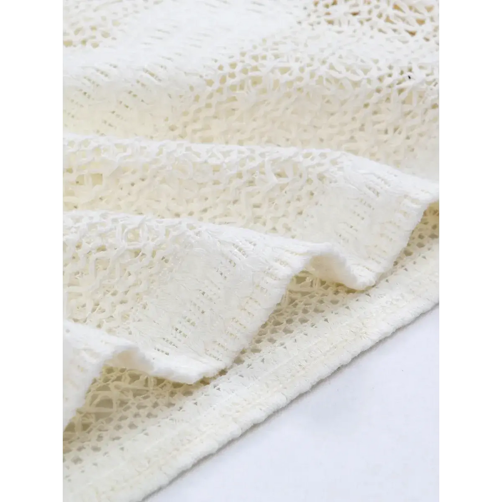 White Lace Turtleneck Dress: Sexy Slim Fit with Tassel Sleeves