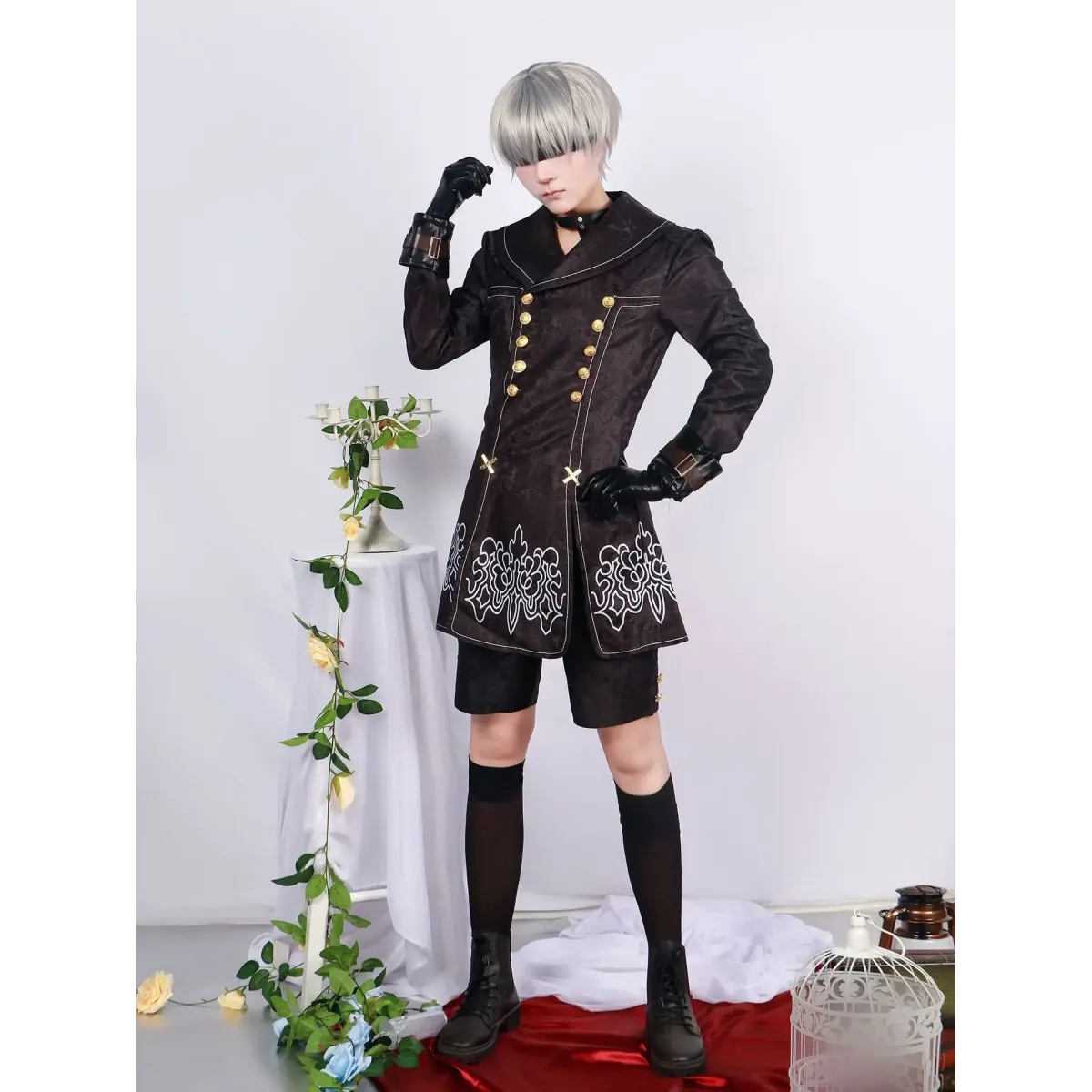 NieR: Automata 9S & 2B Cosplay Costume with Wig and Accessories