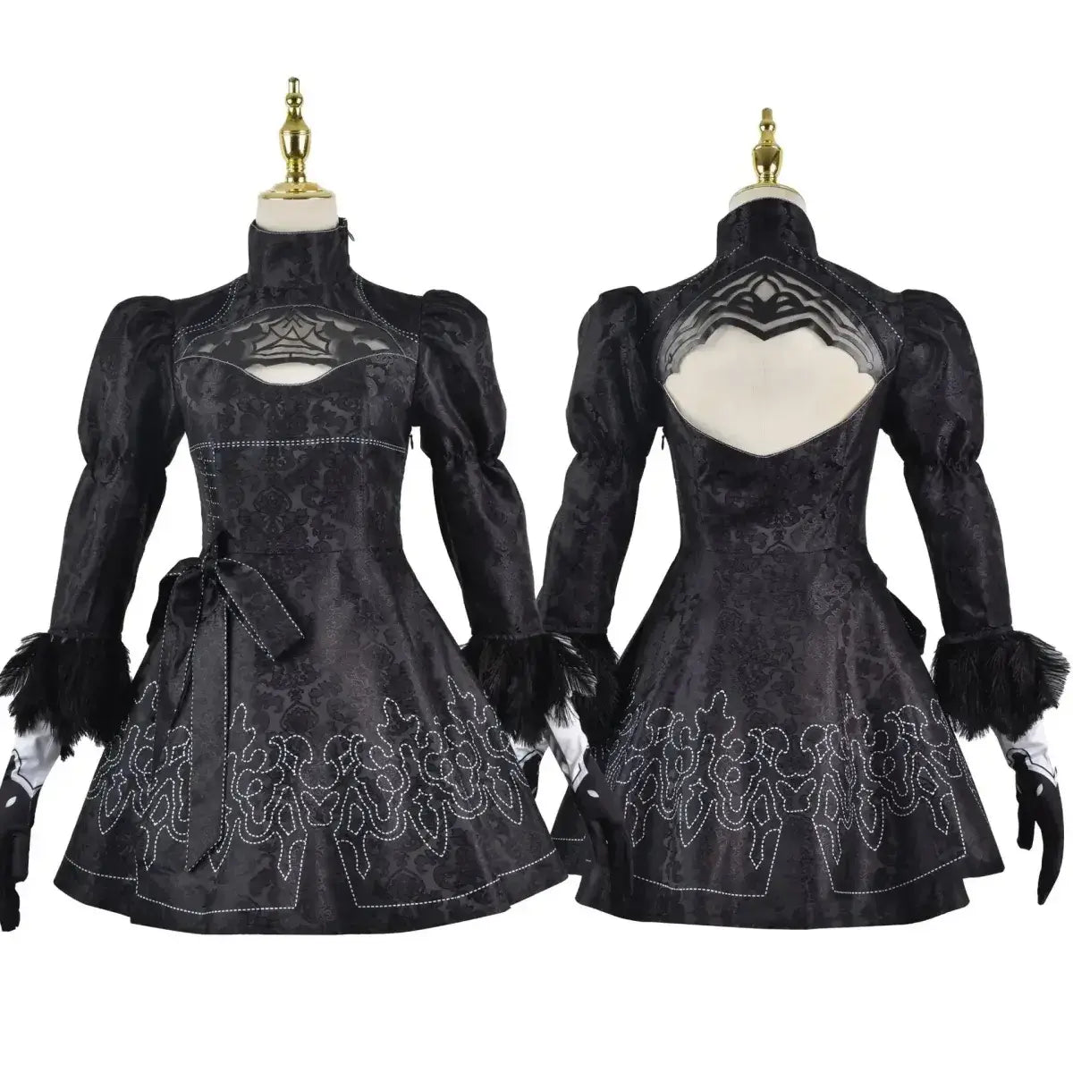 NieR: Automata 9S & 2B Cosplay Costume with Wig and Accessories