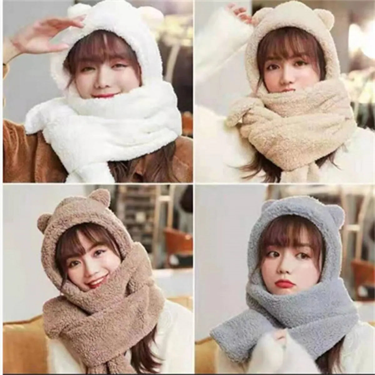 Winter Knitted Cap Sets