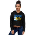 Freedom is my second Favorite F-Word Short Ladies Crop Hoodie