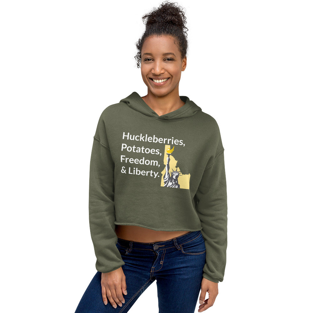 Huckleberries and Potatoes Crop Hoodie