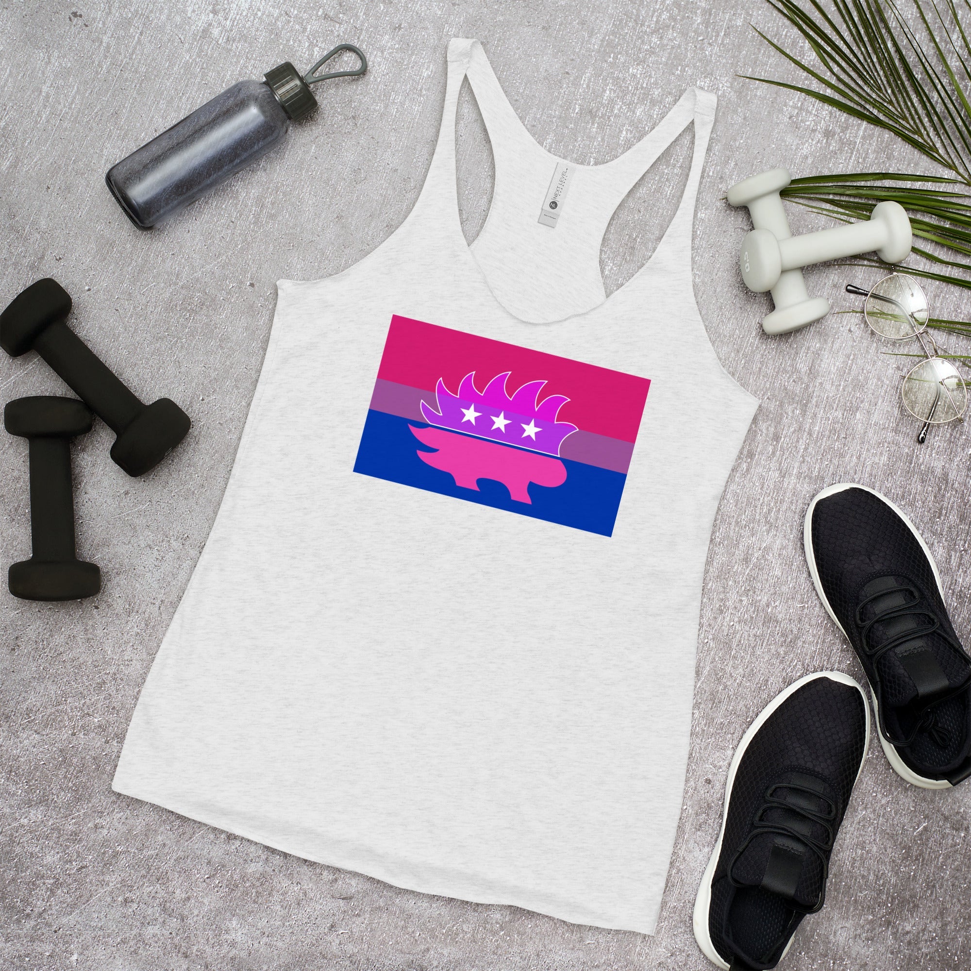 Libertarian Porcupine - LGBTQ - Racerback Tank