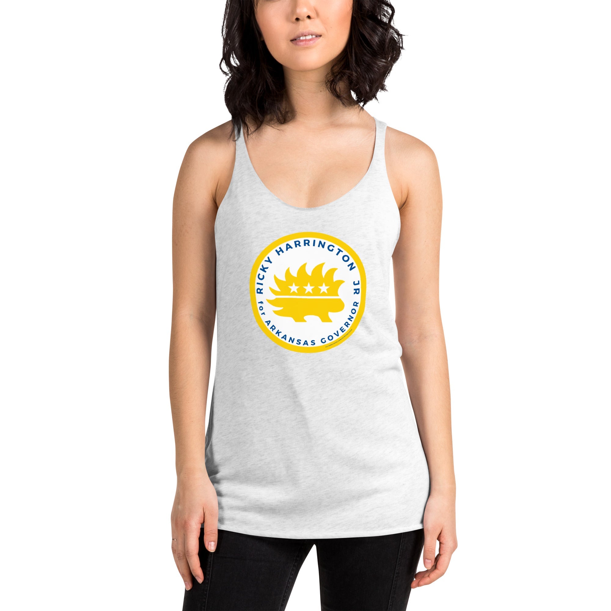 Ricky Harrington for Governor Arkansas Women's Racerback Tank