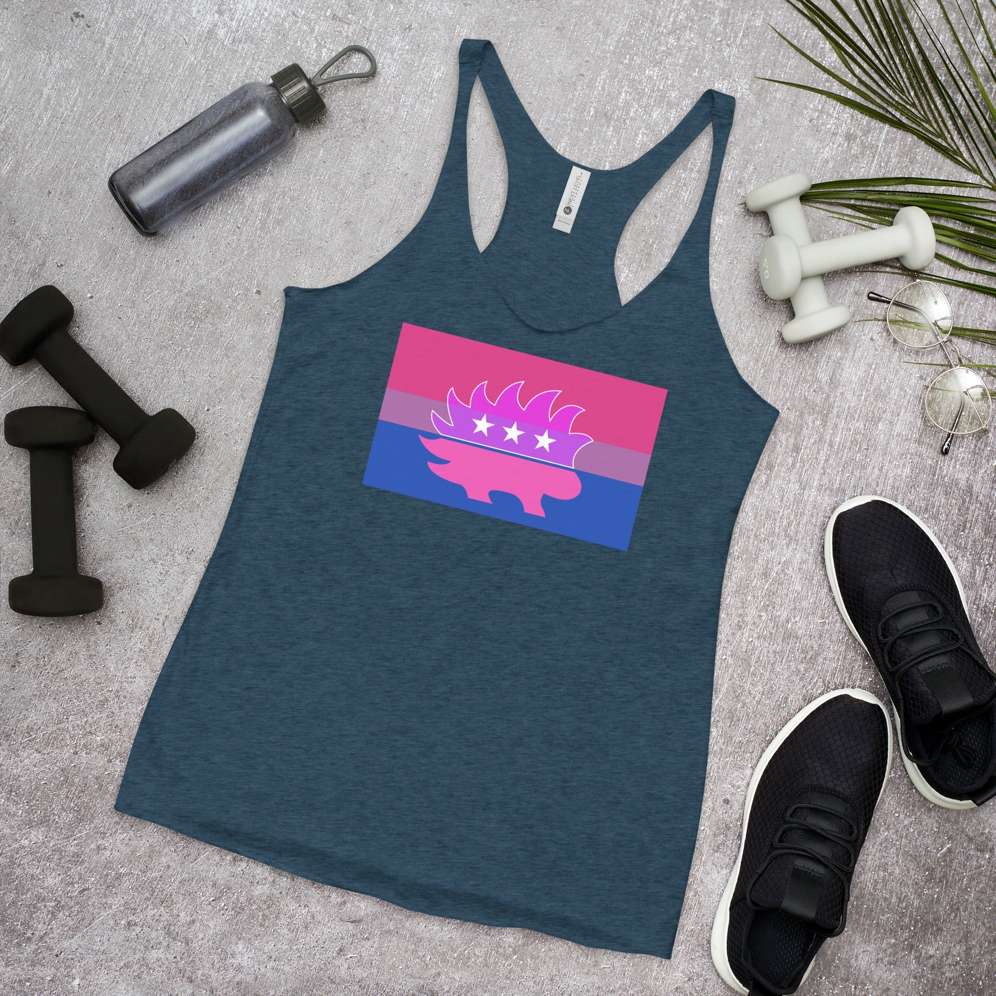 Libertarian Porcupine - LGBTQ - Racerback Tank