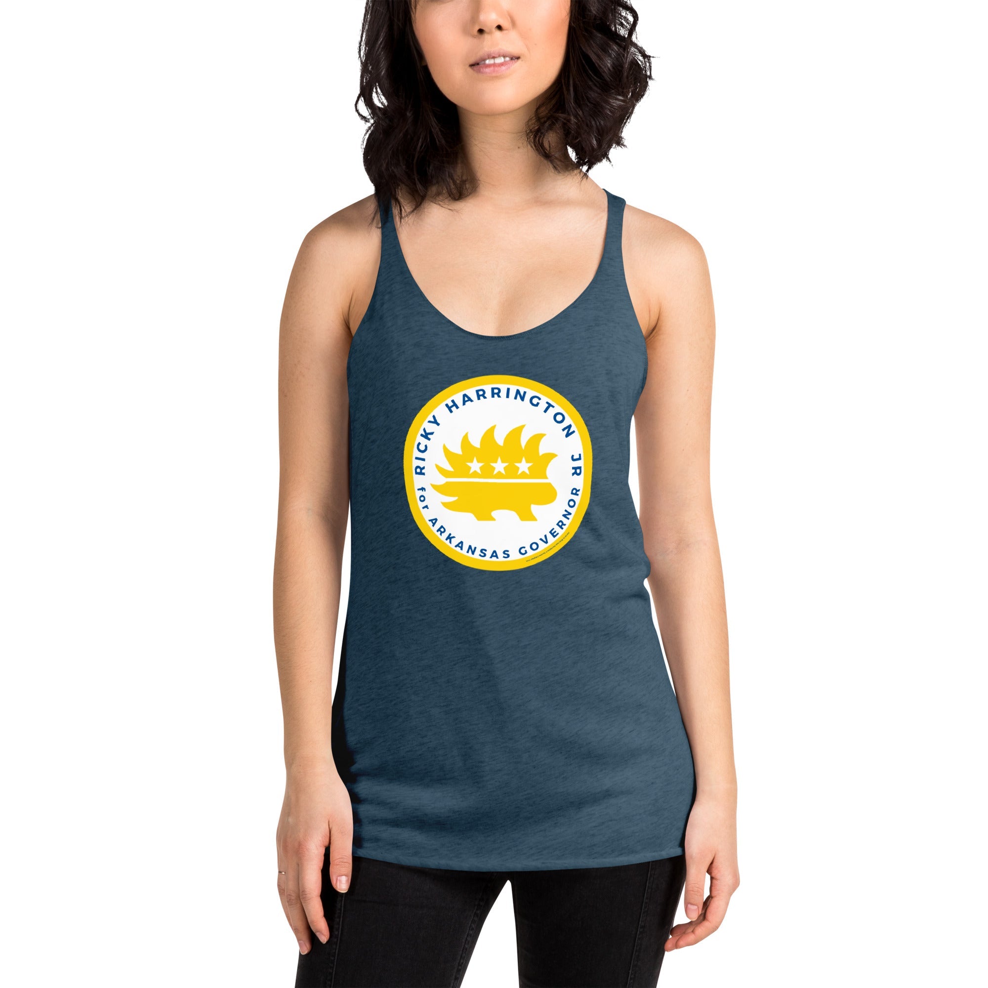 Ricky Harrington for Governor Arkansas Women's Racerback Tank