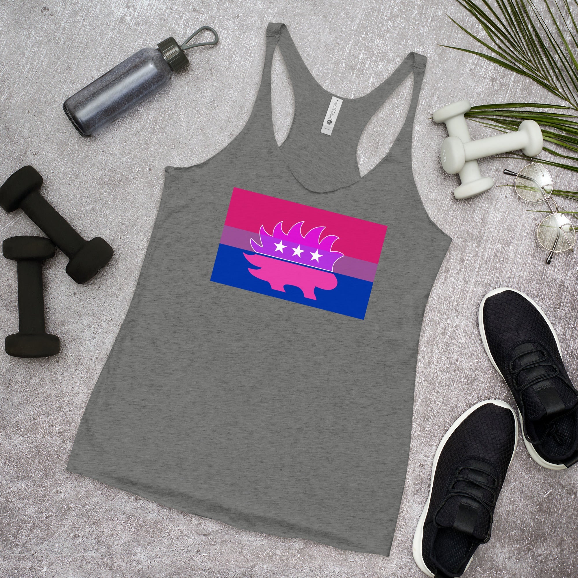 Libertarian Porcupine - LGBTQ - Racerback Tank