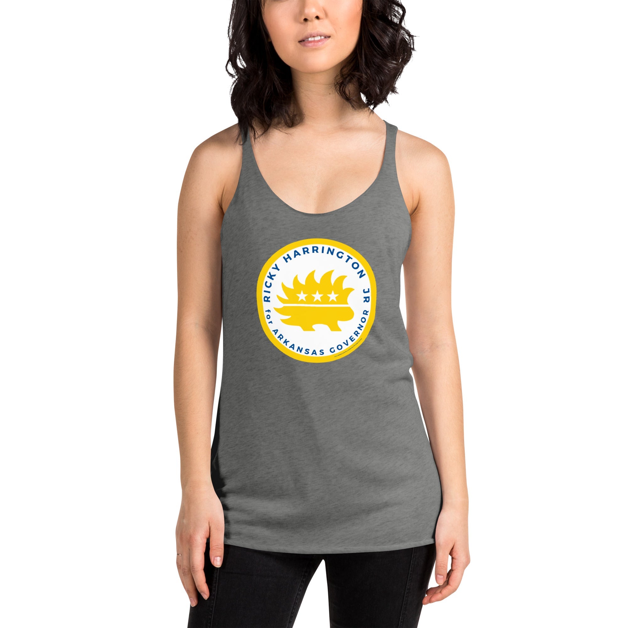Ricky Harrington for Governor Arkansas Women's Racerback Tank