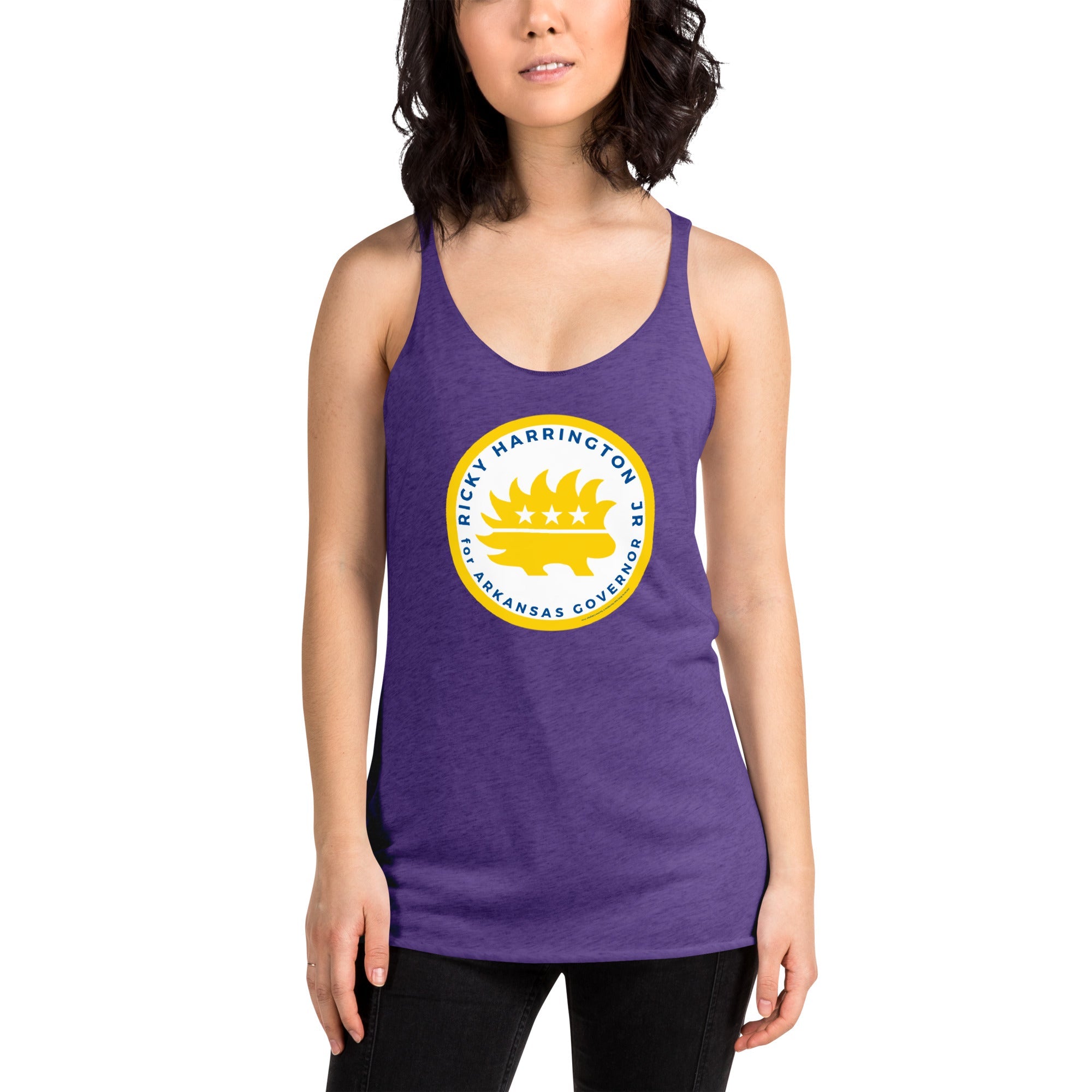 Ricky Harrington for Governor Arkansas Women's Racerback Tank
