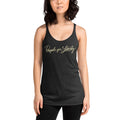 People for Liberty (Script) Women's Racerback Tank