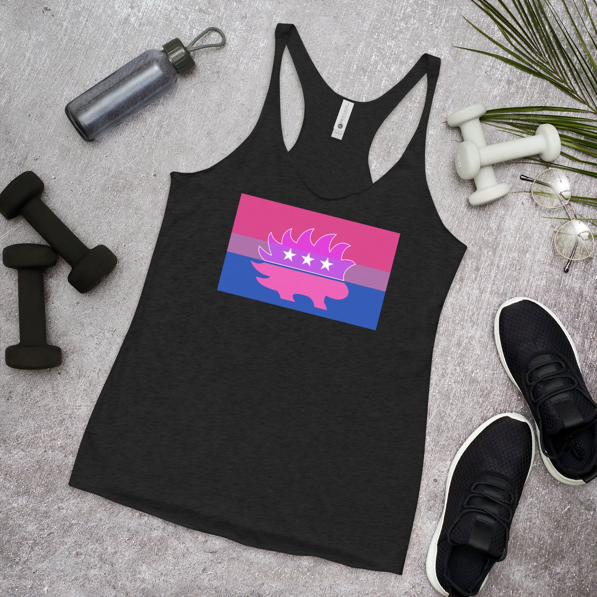 Libertarian Porcupine - LGBTQ - Racerback Tank