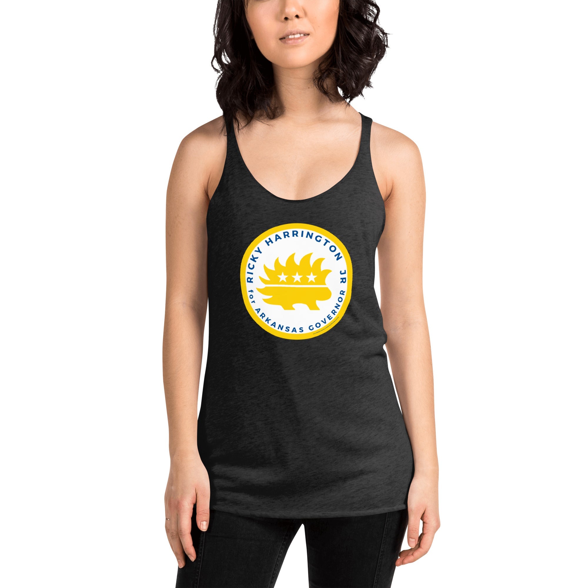 Ricky Harrington for Governor Arkansas Women's Racerback Tank