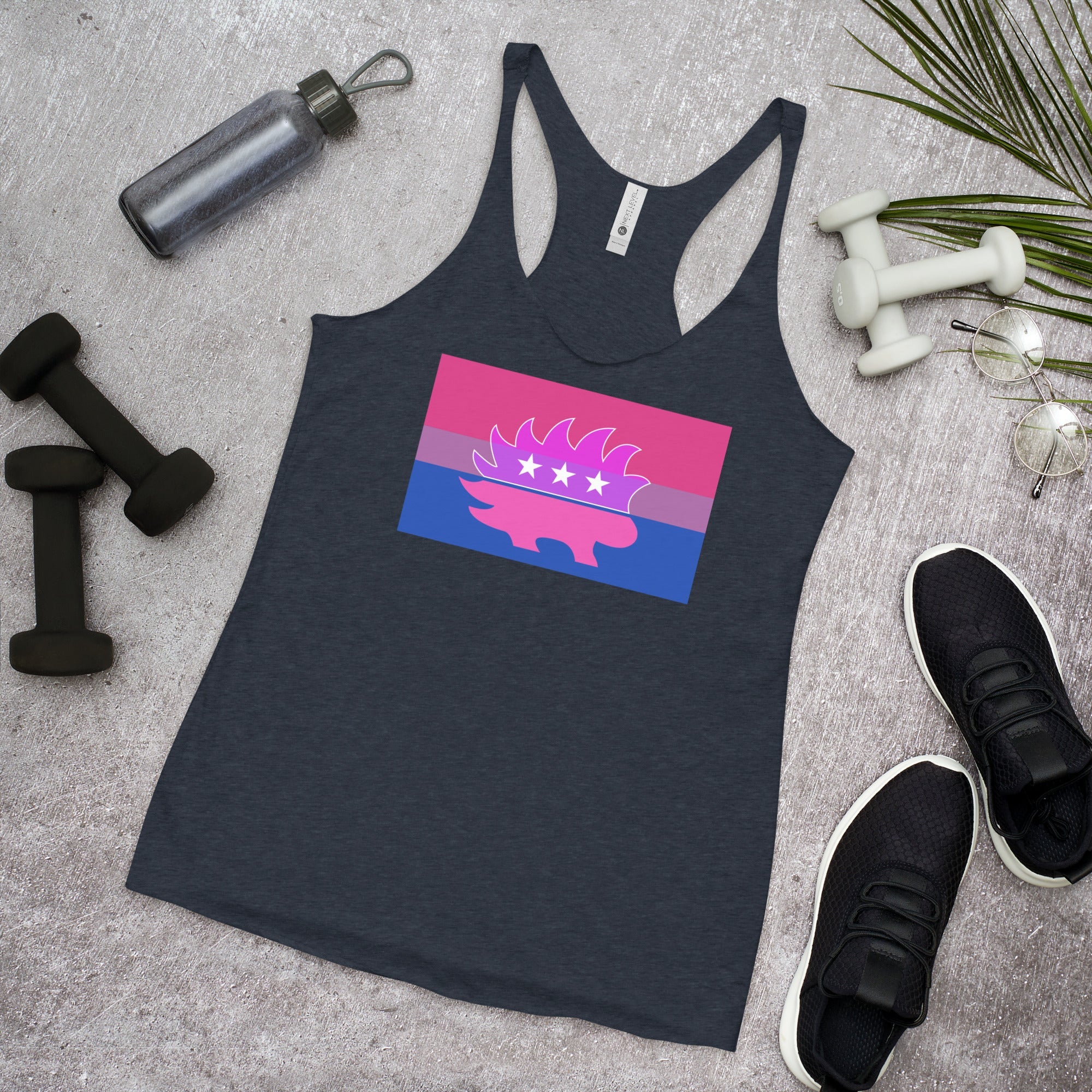 Libertarian Porcupine - LGBTQ - Racerback Tank