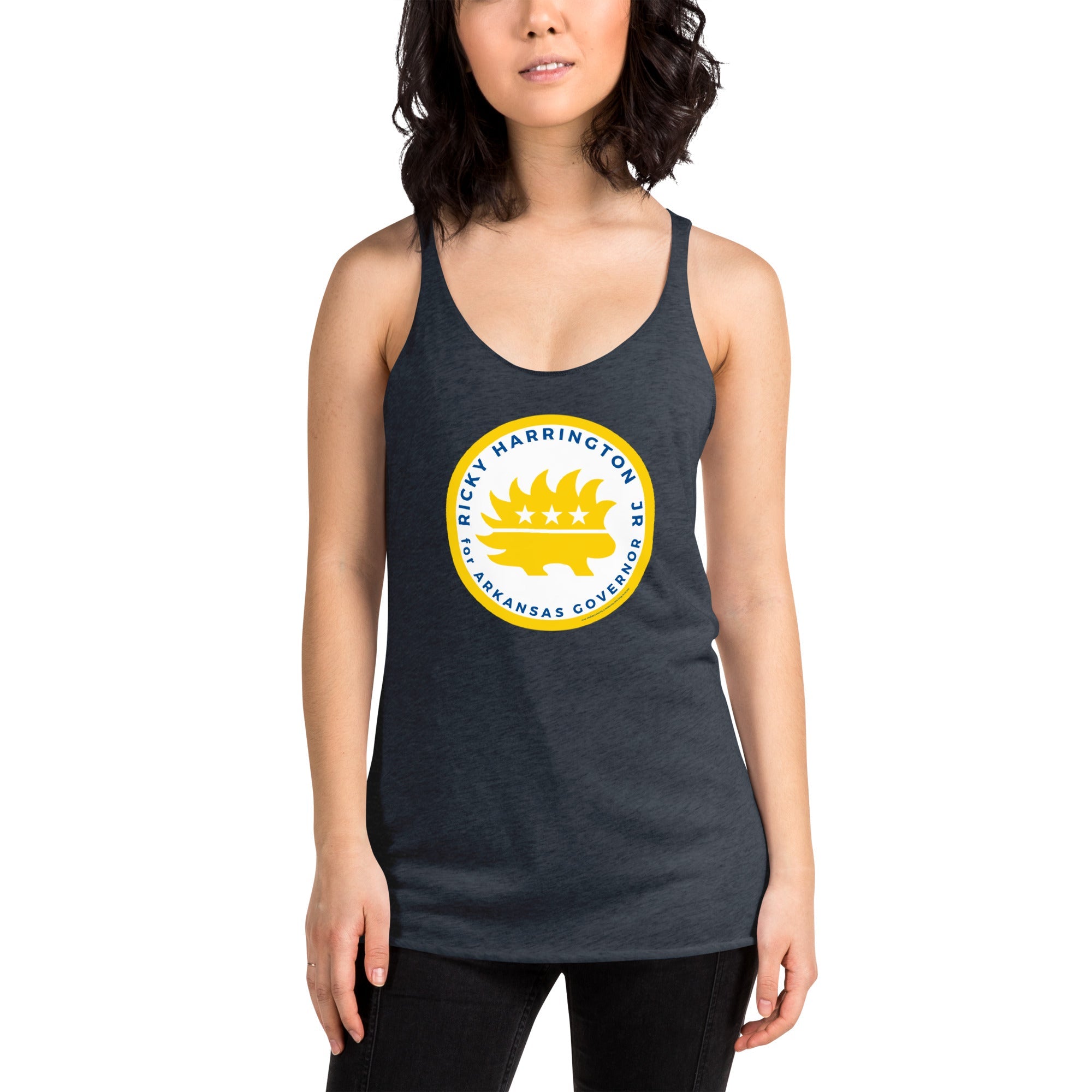Ricky Harrington for Governor Arkansas Women's Racerback Tank