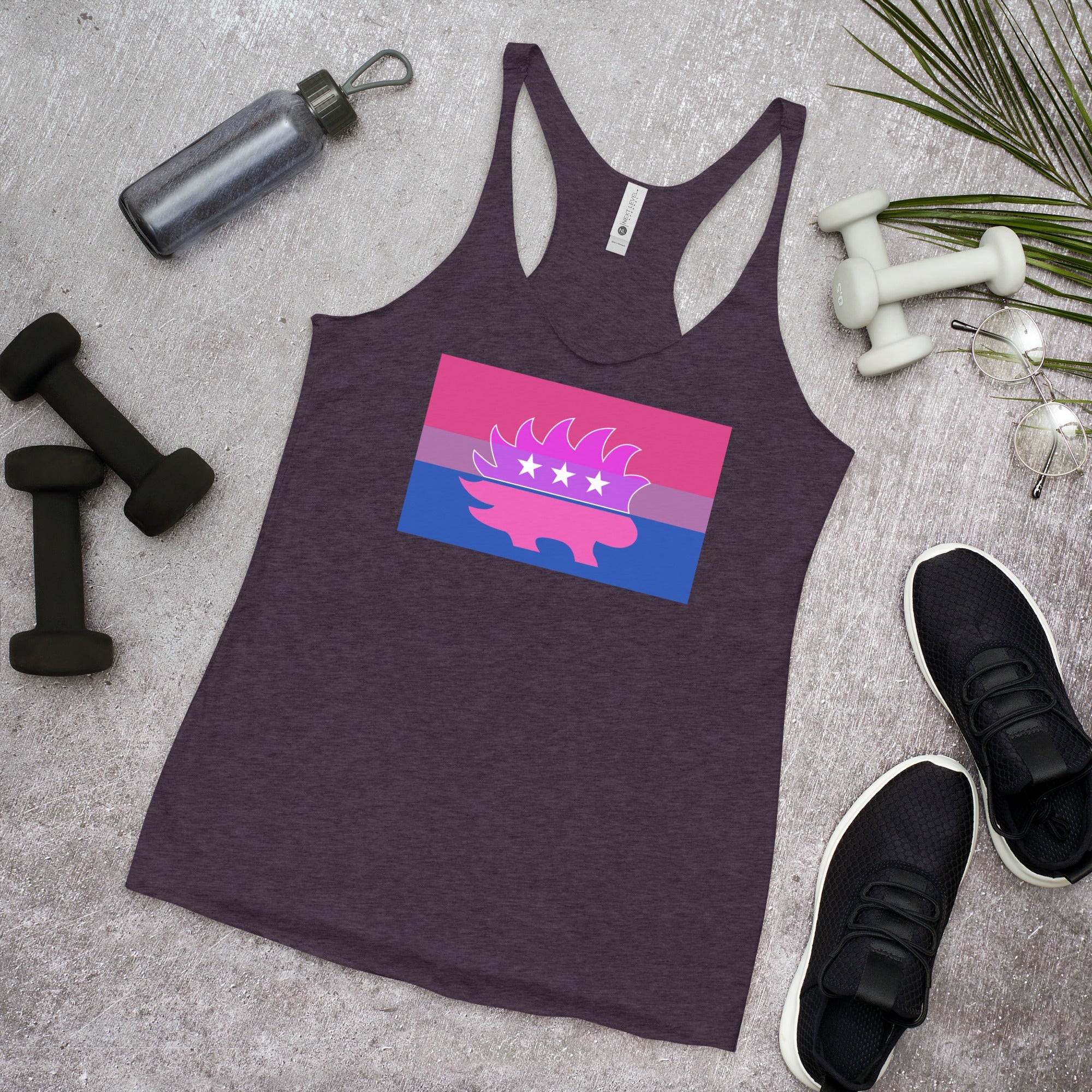 Libertarian Porcupine - LGBTQ - Racerback Tank