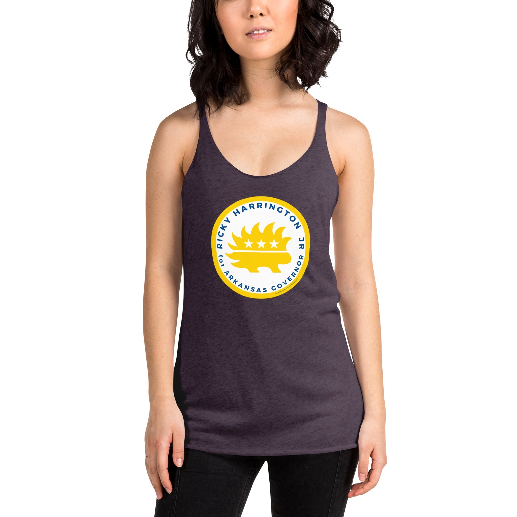 Ricky Harrington for Governor Arkansas Women's Racerback Tank