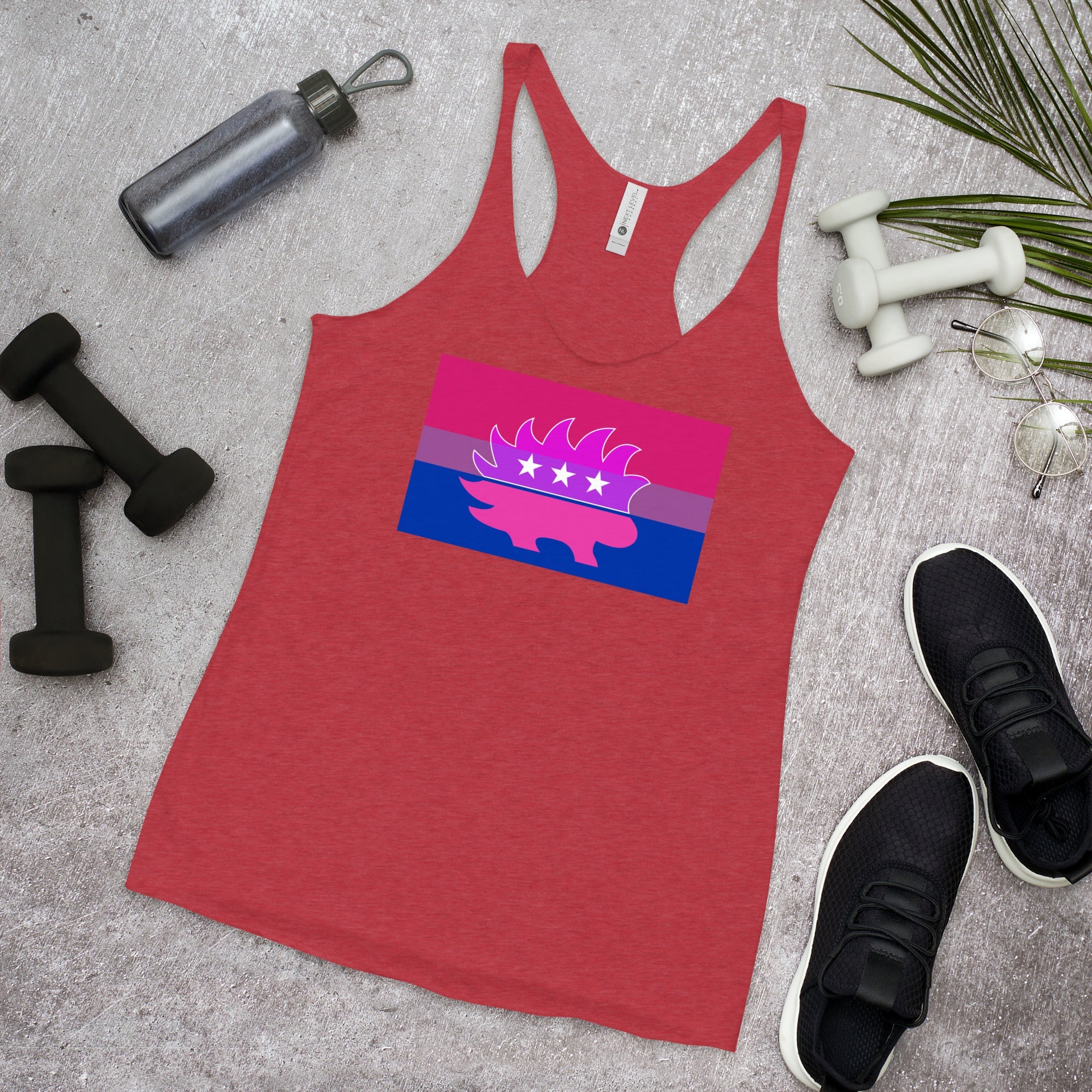 Libertarian Porcupine - LGBTQ - Racerback Tank