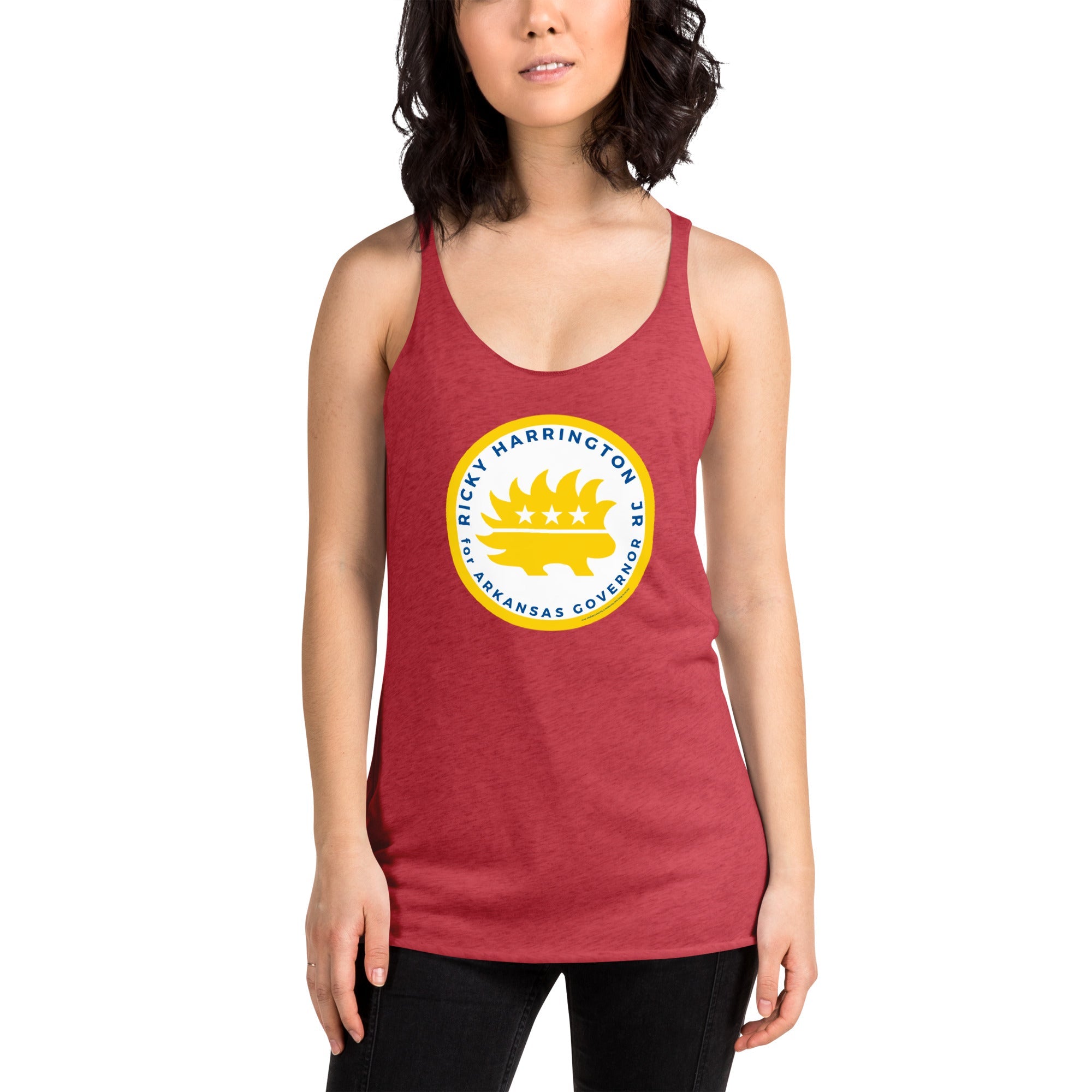 Ricky Harrington for Governor Arkansas Women's Racerback Tank
