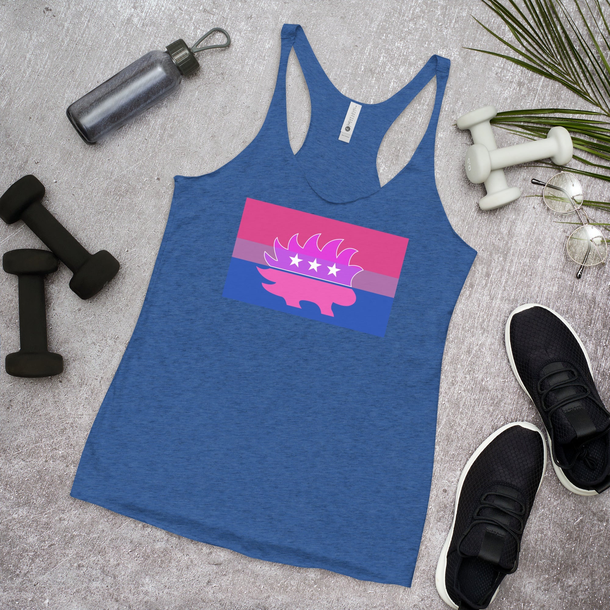 Libertarian Porcupine - LGBTQ - Racerback Tank