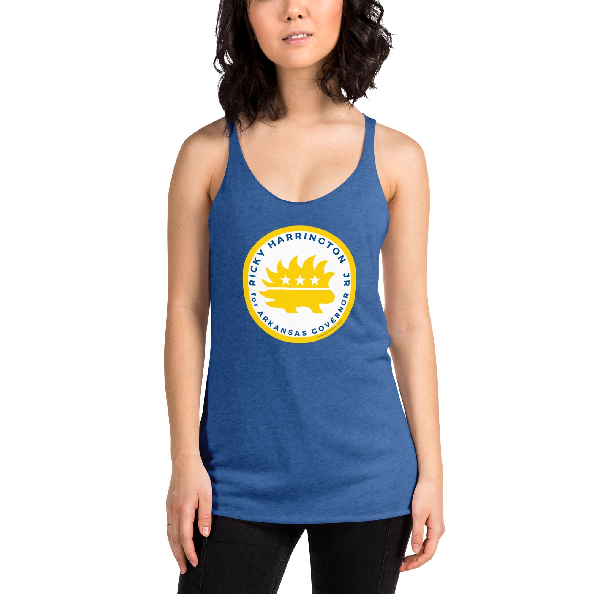 Ricky Harrington for Governor Arkansas Women's Racerback Tank