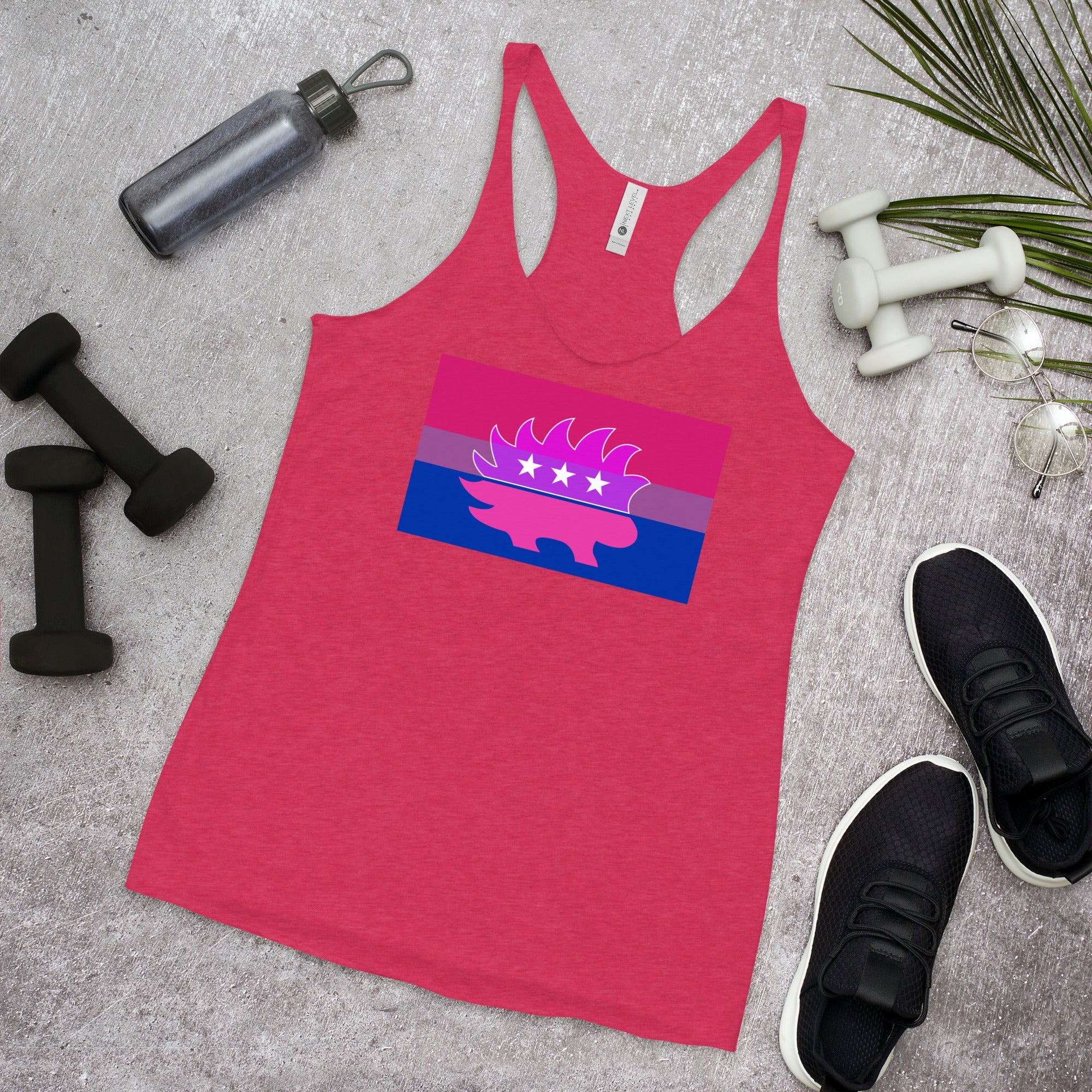 Libertarian Porcupine - LGBTQ - Racerback Tank