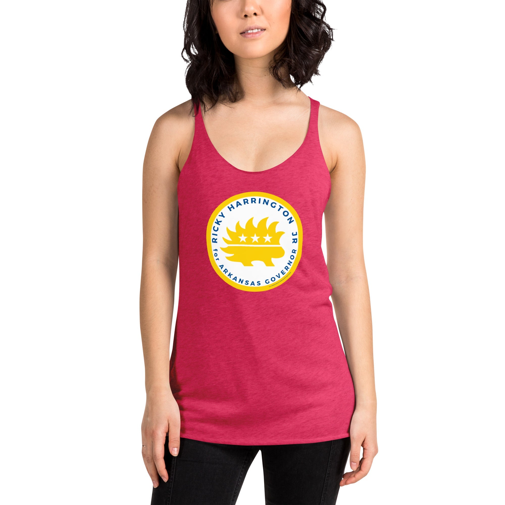 Ricky Harrington for Governor Arkansas Women's Racerback Tank