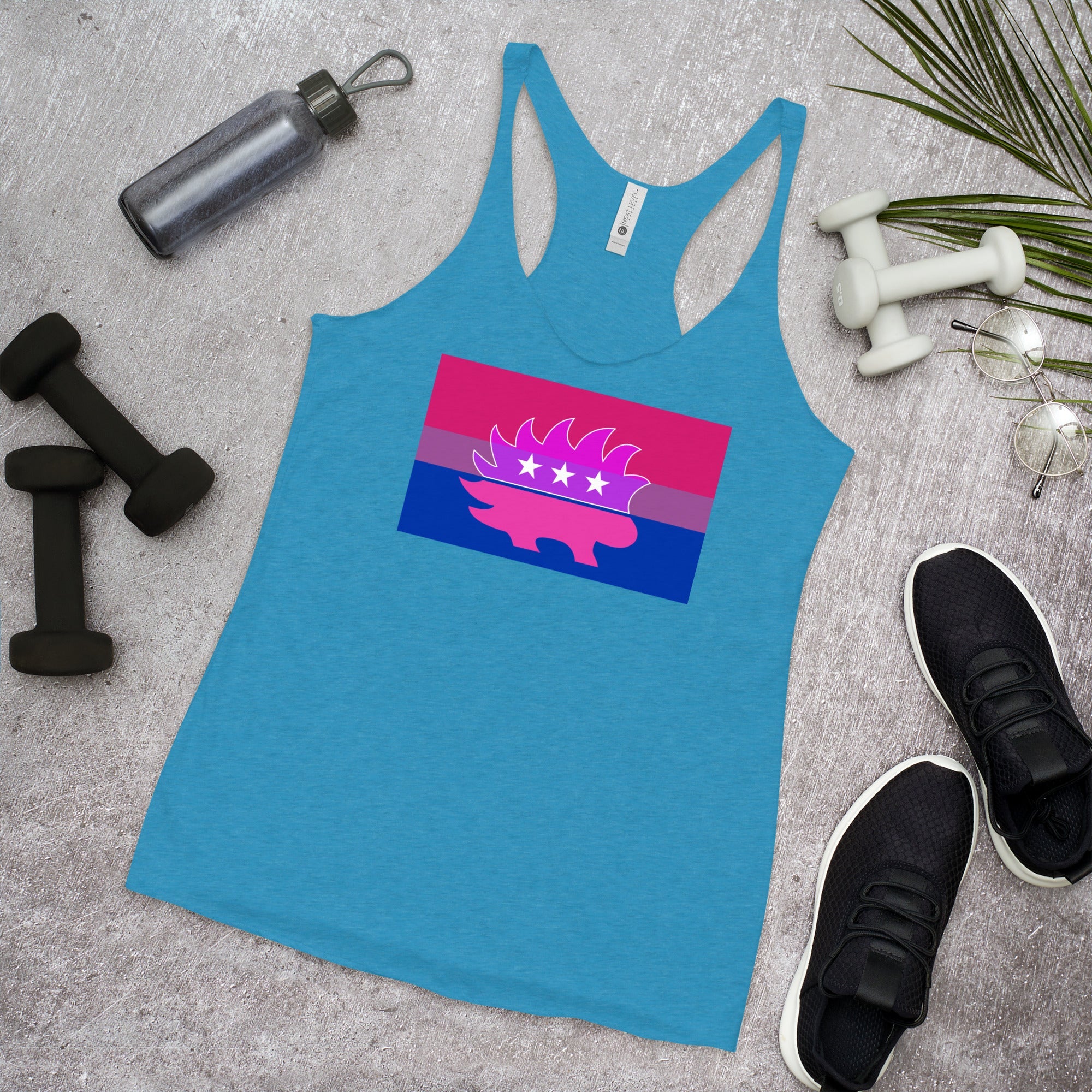 Libertarian Porcupine - LGBTQ - Racerback Tank