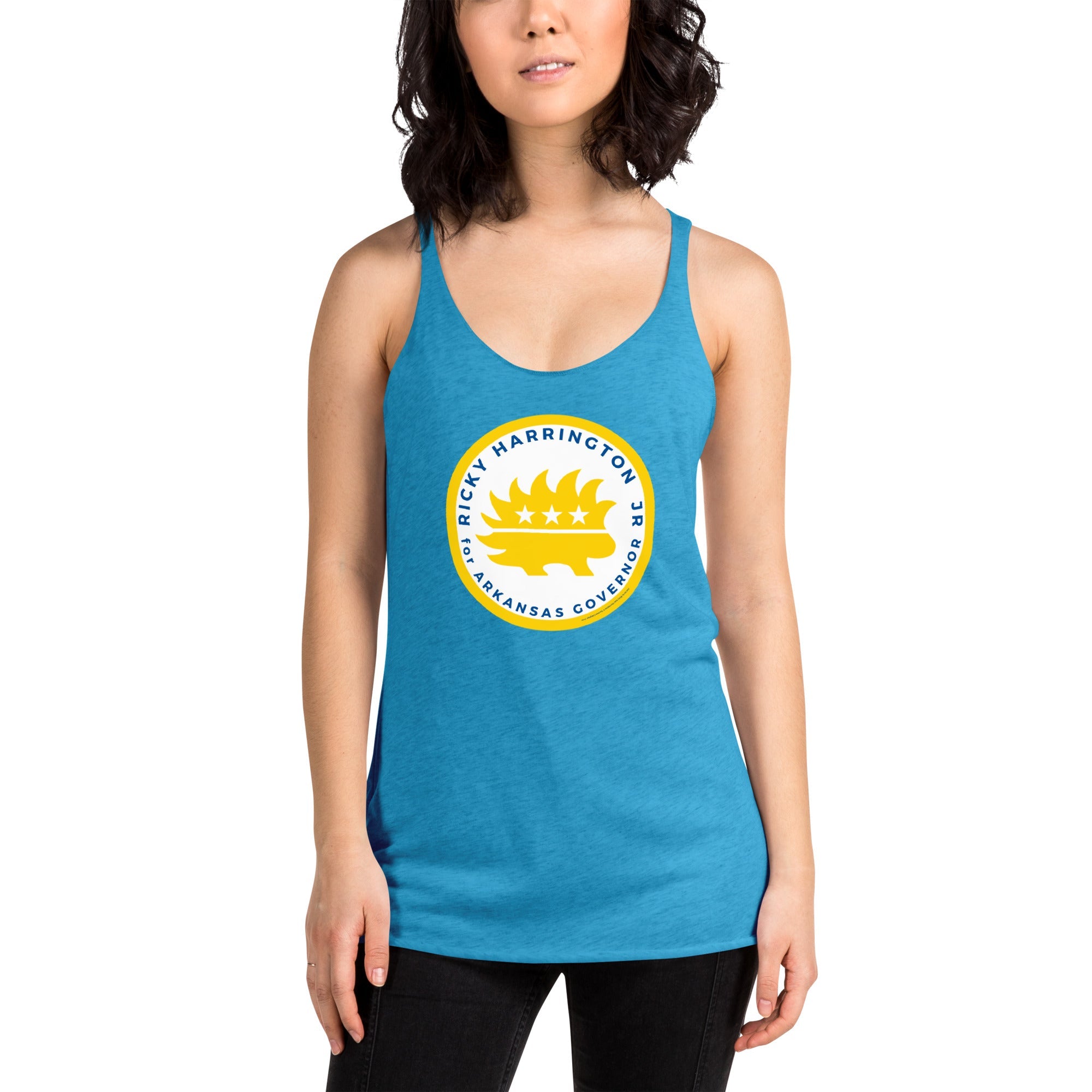 Ricky Harrington for Governor Arkansas Women's Racerback Tank
