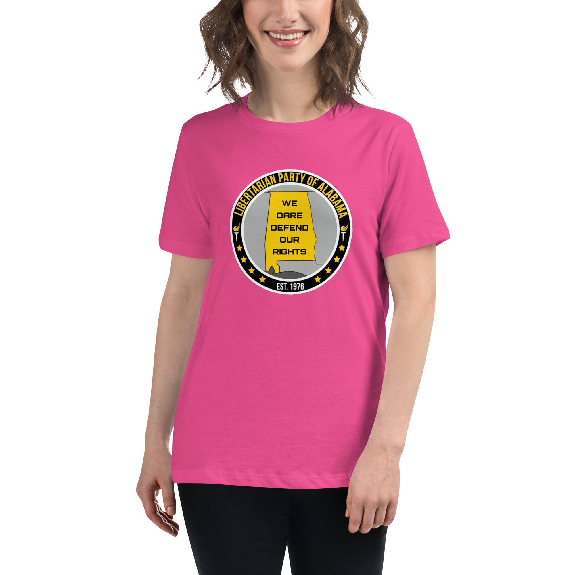 Libertarian Party of Alabama - Dare defend our rights Women's Relaxed T-Shirt